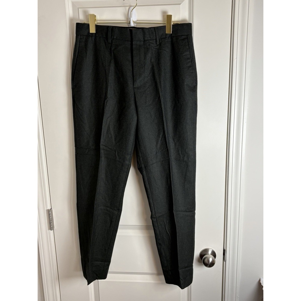 Banana Republic Tapered Fit Black 100% Wool Pants Sz 31  Inseam 32